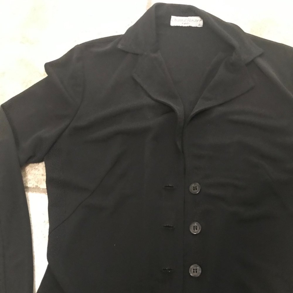 black viscose collectable jacket by Chantal Rosner